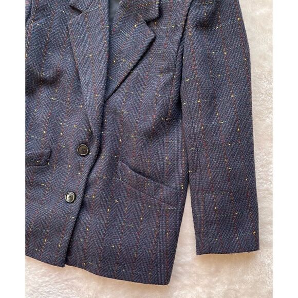 Sweet Suit Petite Double Breasted Navy Blue Blazer, Size 6 Petite - Picture 4 of 10